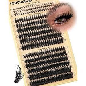 Spiky Manga Lash Clusters 12-20Mm Anime Eyelash Clusters 300Pcs Cluster Eyelash